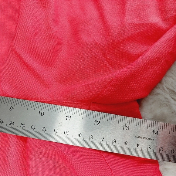 Ashley Stewart Red High Rise Wide Leg Cropped Pants  2550 - Picture 6 of 9